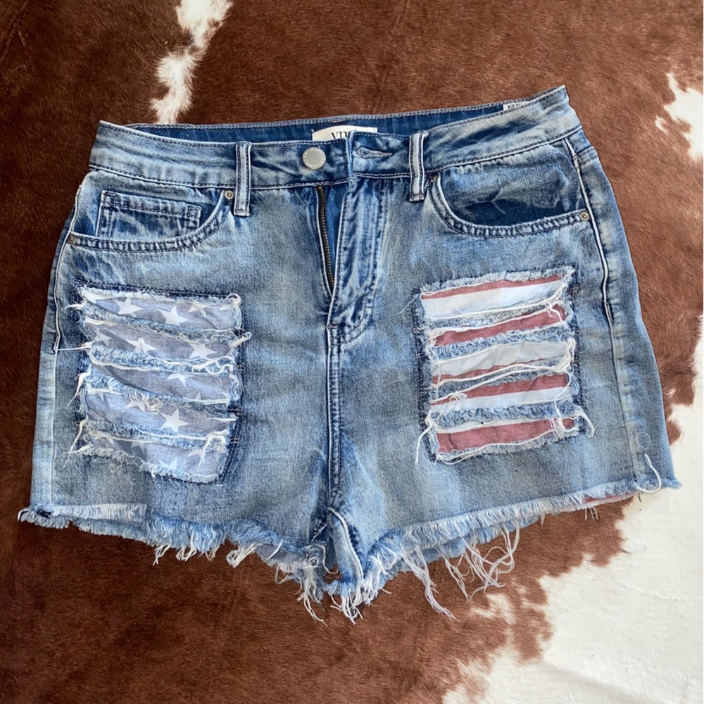 Ymi shorts, American flag! New with out tags!